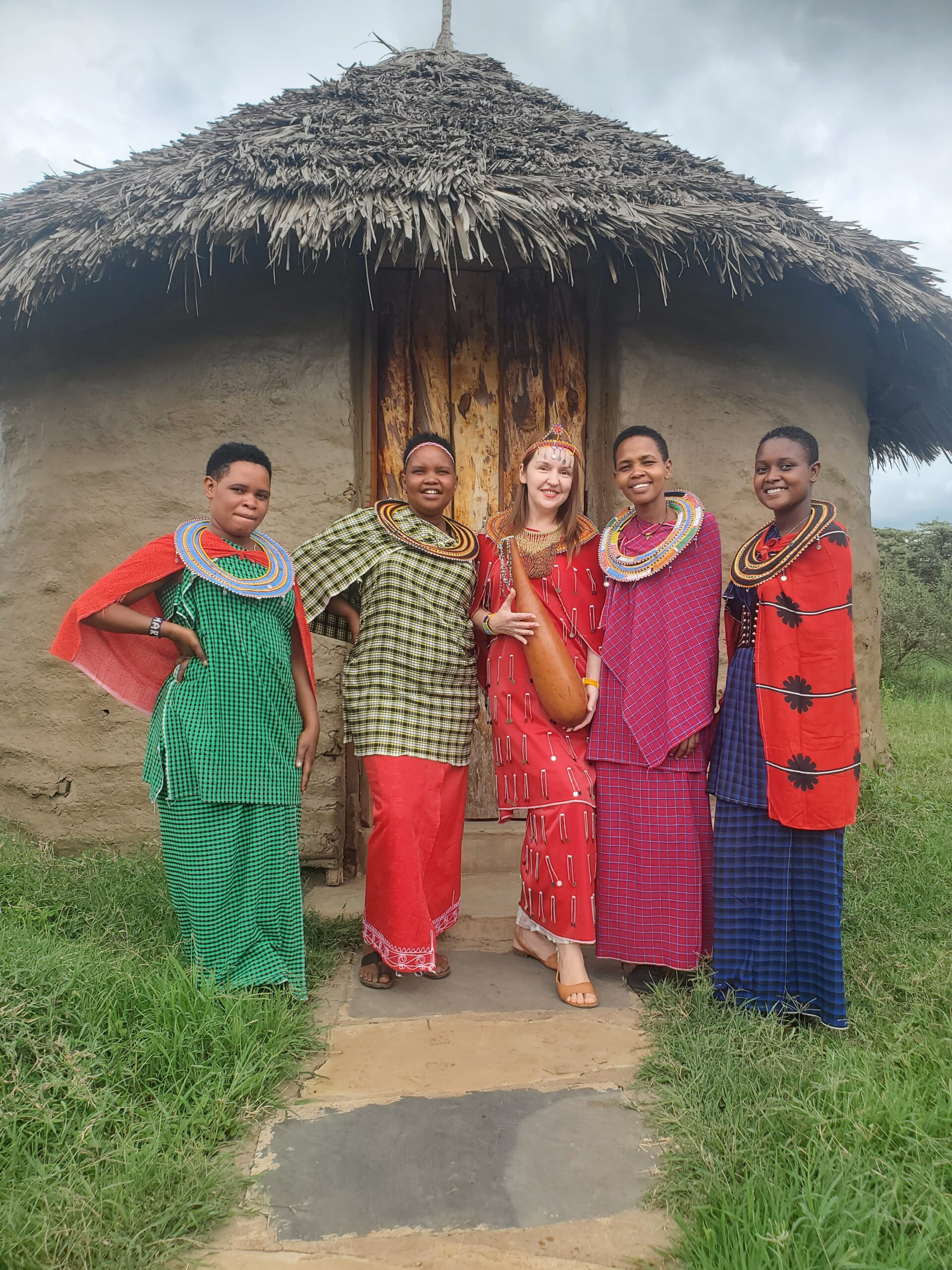 Maasai Warriors Singing and Dancing in Arusha